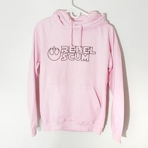 Star Wars Hoodie Hooded Sweatshirt Pink Small